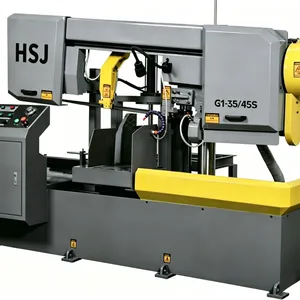 Hongshengjie Horizontal Metal Band Saw Machine G1-35/45 – Suitable for Cutting Angle Steel and H-shaped Steel Profiles thumbnail-2