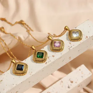 Factory Price 316L Stainless Steel Choker Necklace 18K PVD Plated Waterproof Anti-tarnish thumbnail-5