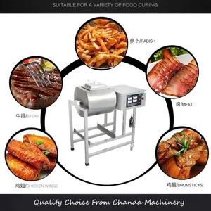 MO-QDMECH Chicken Meat Vacuum Marinator Tumbler Machine RL050 Stainless Steel Beef Pork Fish Marinating Equipment for Factory thumbnail-4