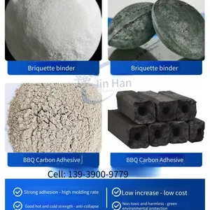 Briquette Binder. Features: Quick-drying, Waterproof, Sulfur Reduction, Clean and Environmentally Friendly Material thumbnail-2