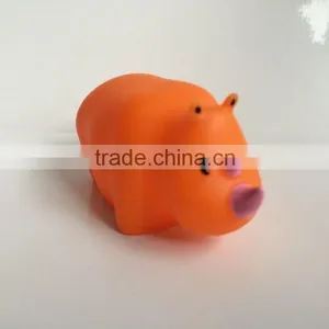 Animal Design Bottle Cap, Soft Plastic Animal Cap for Children, Rhinoceros Shape Cap thumbnail-1