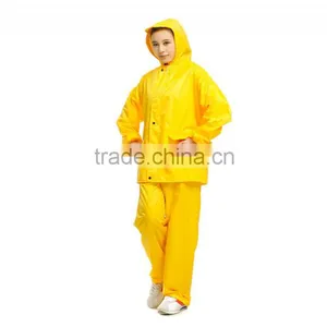 YANLI 100%waterproof,high Quality Yellow Pvc Vinyl Raincoat thumbnail-5