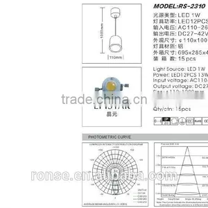 Ronse Aluminum Spinning Led Hanging Pendant Light(RS-2310) thumbnail-2