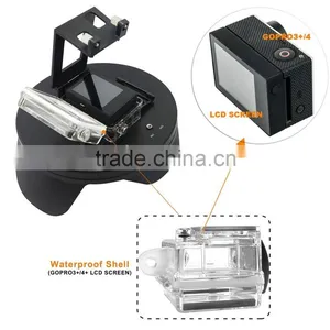 High Performance 6" SHOOT Dome Port With Handheld Stabilizer for GoPros Hero3+ Hero4 With LCD Screen Holder thumbnail-3