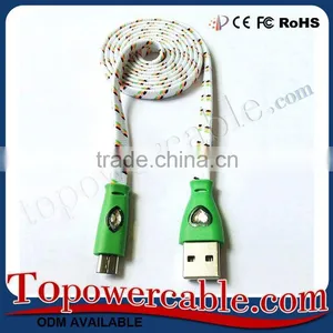 Fast Charging Braided USB Cable With Diamond For Samsung Galaxy Smart Phones thumbnail-2