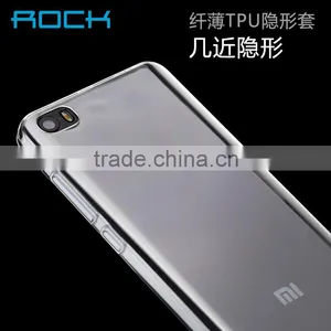 Crystal TPU Rubber Back Case For Xiaomi 5 ROCK Fashion Shockproof Silicone Soft Protective Cover MT-5579 thumbnail-1