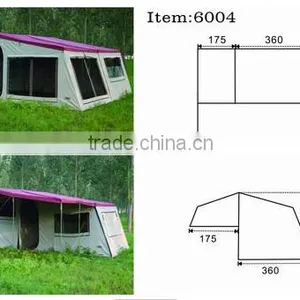 12ft Big Area Poly Cotton Canvas Camper Trailer Tent thumbnail-2