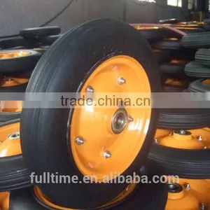 High Quality Manufacturer Wheelbarrow Solid Rubber Tyre 350-4 400-8-8 3.50-6 3.50-8 thumbnail-2