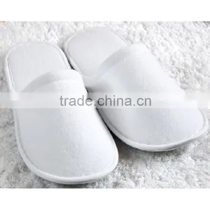 High Quality Nap Cloth Fabric Slipper for Hotel, White Color, One-off thumbnail-1