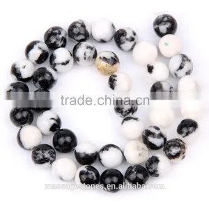 Large Hole Gemstone Beads Zebra Jasper thumbnail-1