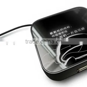 High Speed Mirror Hub USB 2.0 With LED Logo as Promotional Gift thumbnail-5