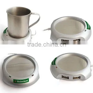4 Ports Usb Hub Cup Wammer,coffee Warmer With Usb Hub thumbnail-1