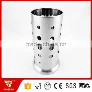 Multifunctional 0.6 MM Thick Stainless Steel Utensil Holder With Base for Modern Kitchen thumbnail-3