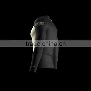 Polyester Spandex Long Sleeves District 5 Compression Shirt / Rash Guard With Club Logo, Player Name and Number at Sleeves thumbnail-4