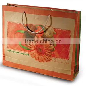 Handmade Brown Paper Shopping Bag thumbnail-2