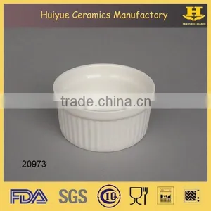 Fine Porcelain White Color Souffle Dish Ramekin thumbnail-4