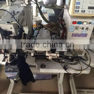 The Automatic Making Beltloop Sewing Machine, Used Borther Ke-430B-02 Electronic Lockstitch Beltloop Bar Tacker thumbnail-1