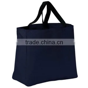 Webbing Handles 600D Polyester Canvas Shopping Tote Bag thumbnail-2