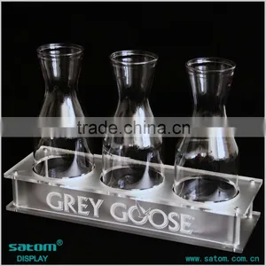 Transparent Shoot Glasses Tray Acrylic Wine Holder thumbnail-1