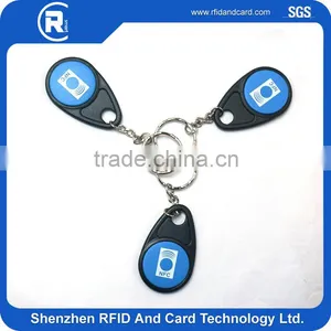 LF 125KHZ EM4200 RFID Keyfob Tag ABS With Keyring thumbnail-1