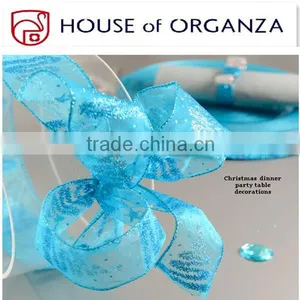 Christmas Theme Organza Decorate Ribbon thumbnail-1