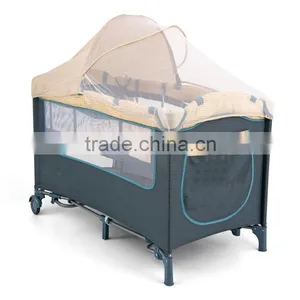 Deluxe Baby Playpen Travel Cot Baby Crib Baby Cot Baby Bed Portable Baby Playpen thumbnail-2