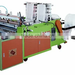 Dual Servo Motor Driven High Speed T-Shirt Bag Making Machine thumbnail-1