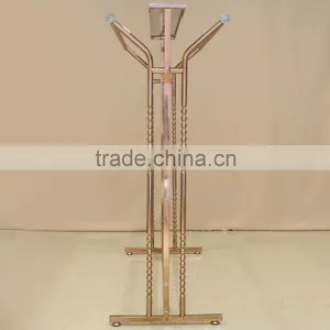 QD- F178 Wholesale Luxury Rose Gold Metal Clothes Display Rack thumbnail-3