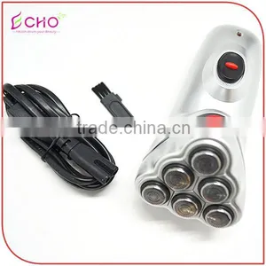Electric Rechargeable Cordless Six Heads Rotary Shaver Razor thumbnail-5