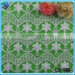 Floral Embroidery Fabric Polyester Material Net Nylon Mesh Embroidery Fabric thumbnail-1