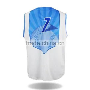 2015 High Quality Sportswear Men Gym Clothing Sleeveless Baseball Jersey thumbnail-2