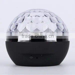 Mini Digital Bluetooth Speaker With 3 Colors Led Light thumbnail-2