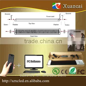 Promotion! M500N-780R(P7.62-7x80Red) 5VDC100-240V AC Use Programmable Led Moving Message Display Scrolling Text Sign Panel Board Quality Choice thumbnail-5