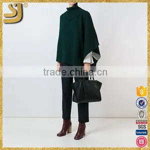 Cheap Fashion Ladies Asymmetric Knitted Woman Sweater thumbnail-3