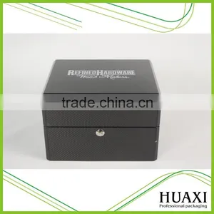 Luxury High Quality Carbon Fiber Watch Box With Button Lock thumbnail-2