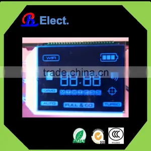 Custom Negative Intelligent Cleaner Lcd Display , Digit Character Segment Transparent Lcd Panel thumbnail-1