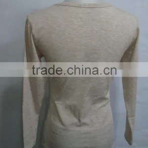 Long Sleeves Customized Thermal Keep Warm Plain Blank Tshirt thumbnail-2