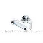 Amico Wall Mounted Single Handle Double Hole Water Tap thumbnail-1