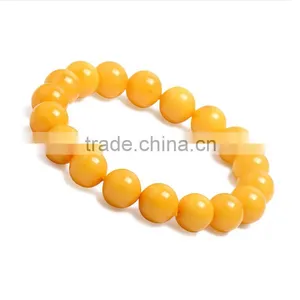 A Generation of Pure Natural Beeswax Hand String Bracelet Single Ring Bracelet Baltic Amber Beeswax Ornaments Factory Wholesale thumbnail-4