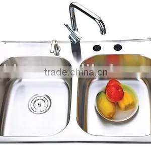 CUPC Topmount Stainless Steel Kitchen Sink 8354A thumbnail-1
