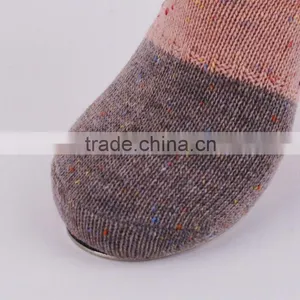 96N Double Cylinder Lady Marl Yarn Casual Crew Socks Wholesale thumbnail-4