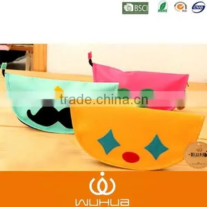 Moustache Popular and Colorful Canvas Pencil Pouch thumbnail-1