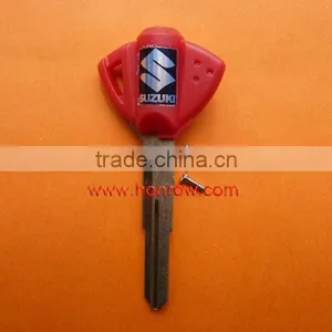 Plastic Key Shell for Suzuki Motorcycle Transponder Key Blank(Red Color) Fob,blank Key Shell,key Case thumbnail-1
