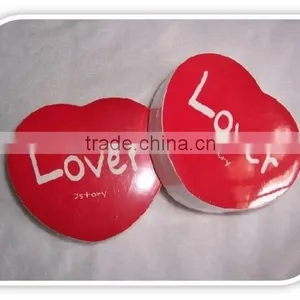 Lovers Compressed Bath Towel for Valentine's Day in Heart Shape thumbnail-1