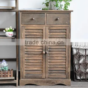 Living Room Solid Wood Shutter Shoes Collect Racks ,storage Cabinet thumbnail-4
