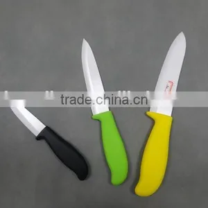 3"+4"+5" Colorful Handle Kitchen Knives Set, Quality Assured Zirconia Blade in Knife Holder thumbnail-1