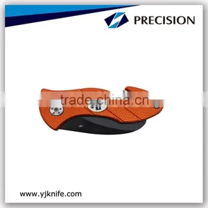 EMT Rescue Pocket Folding Knife With Orange Aluminum Handle thumbnail-2