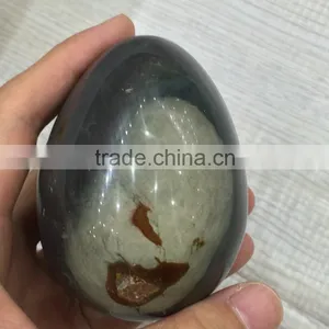 Natural Ocean Jasper Stone Crystal Egg Ornaments thumbnail-3