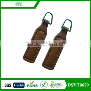 Custom High Quality Cheaper Wallet Leather Zipper Puller thumbnail-1