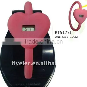 Heart Shaped Silicone Watch thumbnail-1